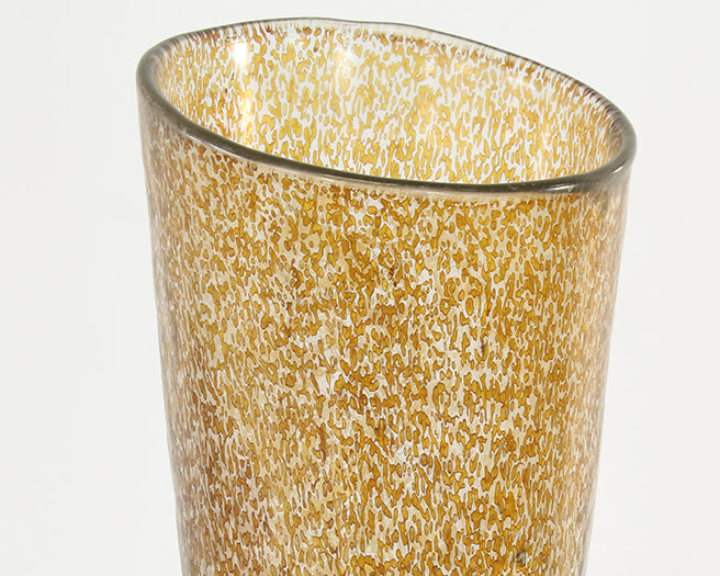 Speckled Glass Tapered Vase