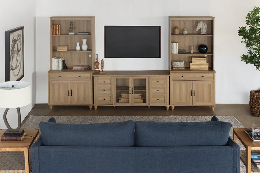 Oak Farmhouse Bookcase