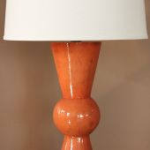 Bow Tie Orange Table Lamp - Cleared