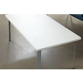 White Laminate & Grey Base Waiting Room Coffee Table