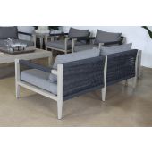 Charcoal & Grey Outdoor Loveseat
