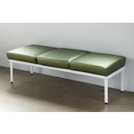 Green Triple Seat Waiting Room Bench
