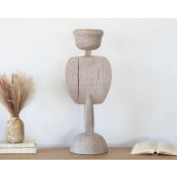 Tall Stacked Disk Sculpture --Cleared Decor