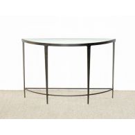 Roundabout Console Table in Antique Pewter