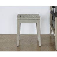 Grey Outdoor End Table