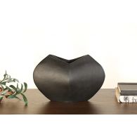 Pinched Bronze Abstract Vase - Cleared Decor