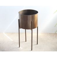 Jed Planter in Weathered Brass