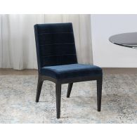 Jet Side Chair with Sapphire Upholstery