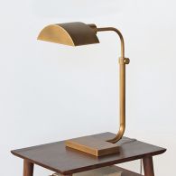 Koleman Adjustable Task Table Lamp in Brass
