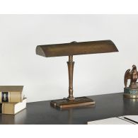 Vintage Ornate Brass Fluorescent Desk Lamp