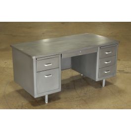 steel desk with drawers