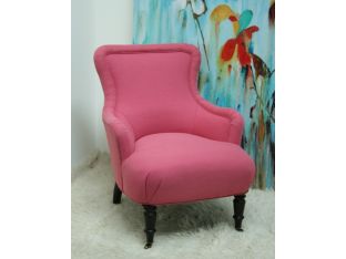 Pink Cotton Chair