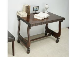 Antique Carved Walnut Writing Table