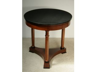Mahogany and Marble Side Table