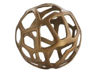 Small Aluminum Web Sphere - Cleared Décor