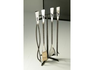 Forged Steel Fireplace Tool Set