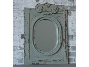 Green Distressed Bellini Mirror