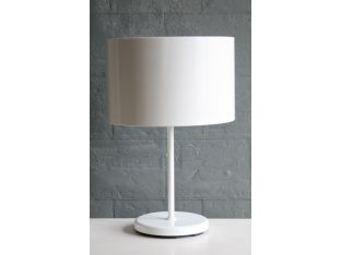 Modern White Enamel Table Lamp