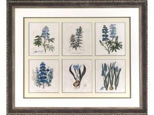 Blue Botanical Collection 45W x 37H