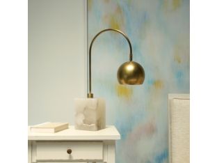 Brass and Marble Adjustable Desk Lamp
