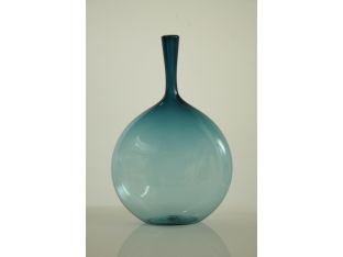 Joe Cariati Blue Flask Bottle Vase