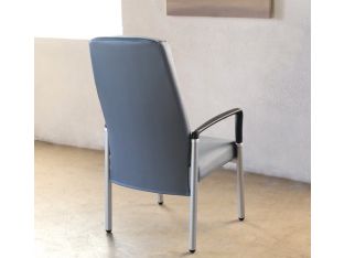 Gray Upholstered High Back Patient Chair