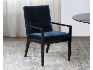 Jet Arm Chair with Sapphire Upholstery
