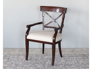 X Back Mahogany Arm Chair