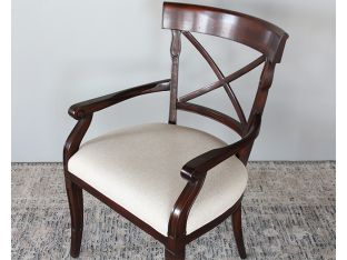 X Back Mahogany Arm Chair