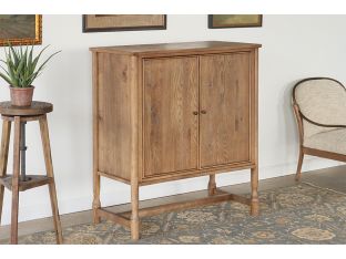 Weathered Oak Country Bar Cabinet