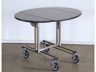 Rolling Room Service Cart with Leaves