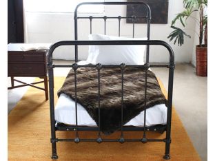 Kingsley Twin Bed in Vintage Black Pipe