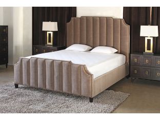 Bayonne Upholstered King Bed in Espresso