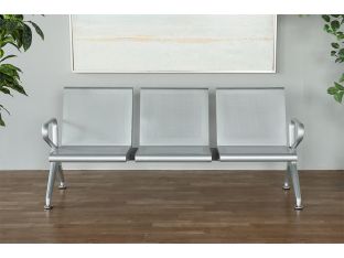 Perforated Stainless Steel Waiting Room Bench