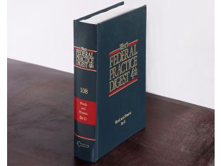 Blue & Red Federal Practice Digest Law Book