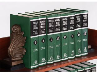 Green & Black Federal Rules Service Law Book