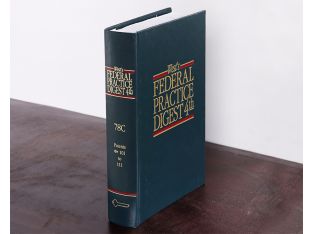 Blue Federal Practice Digest Law Book