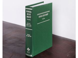 Green Federal Rules Digest Law Book
