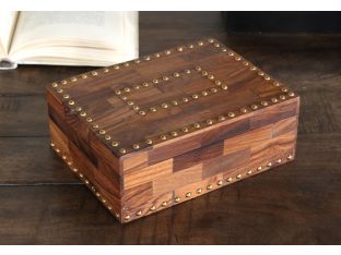 Sheesham Wood Box with Nailhead