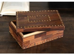 Sheesham Wood Box with Nailhead