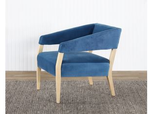 Azure Velvet Club Chair