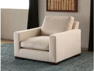 Contemporary Woven Linen Club Chair