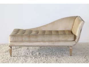 Right-Facing Chaise with Fluted Detail Feet