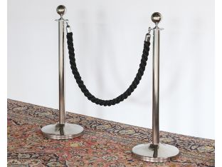 Stainless Steel Stanchion Posts Set Of 2 - Cleared