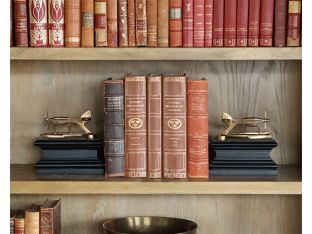 Brass Hydroplane Bookends Set Of 2  - Cleared