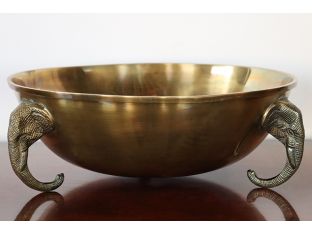 Brass Elephant Trunk Bowl - Cleared