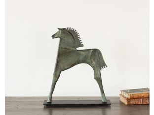 Verdigris Finished Roman Horse - Small - Cleared