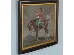 Mounted English Soldier I, Early 20th Century 29W x 25H