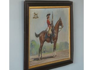 Mounted English Soldier II, Early 20th Century 29W x 25H