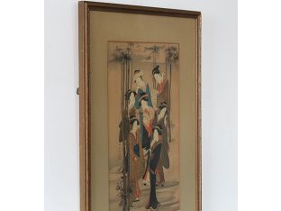 Japanese Woodblock Print 1, 19th Century 12.5W x 17.5H
